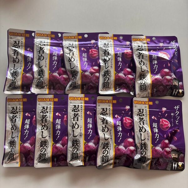 忍者めし 鉄の鎧 グレープ味 10袋