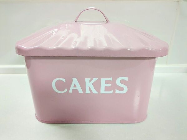 ザオールドファームハウス ホーローケーキ缶 CAKES ピンク アンティーク ヴィンテージ