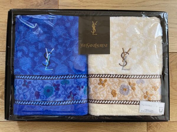 Yves Saint Laurent サンローラン フェイスタオル 2枚セット 新品未使用 内野