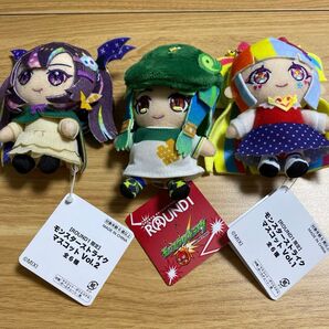 モンスト ぬいぐるみ マスコットキーホルダーやモンストフレンズセット ラウンドワン 新品
