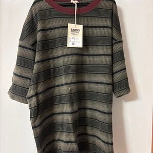 新品 BARNS バーンズ ジャガードTシャツ
