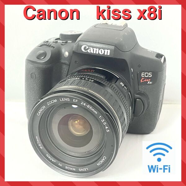 ☆Wi-Fi転送OK☆Canon EOS kiss x8i レンズキット☆