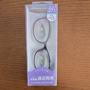 新品 エレコム販売 PC老眼鏡 遠近両用 度数1.5 ブルーライト37%カット R-BUC15 -W01WN