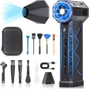 エアダスター ブロワー 洗車 電動エアダスター 超強力 小型 コードレス Type-C充電式 180000RPM 10000mAh