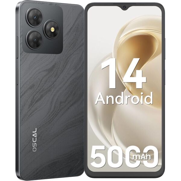 Android14 スマホ 本体 64GB 5000mAh 6.56インチ 大画面 顔認証|OTG