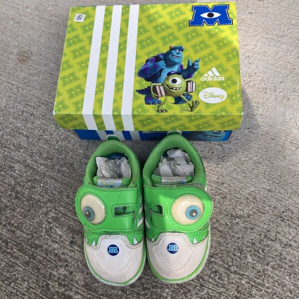 adidas モンスターズ・インク スニーカー アディダス スーパースター キッズ 13cm マイク ピクサー ディズニー