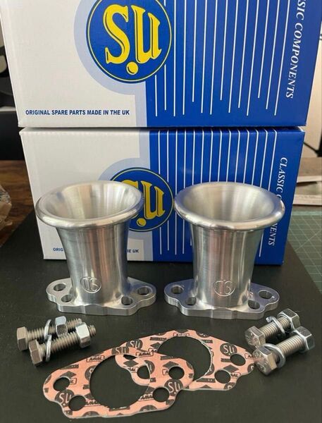 BMC MINI ローバーミニ SU1/4 HS2 キャブレター Ram Pipe Long 3 made in England