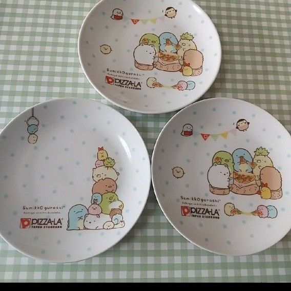 ピザーラオリジナルプレート、すみっコぐらし、すみっこぐらし、 食器まとめ売り ケーキ皿 パーティー サンエックス San-X