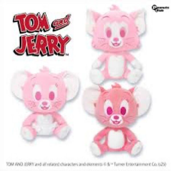 トムとジェリー ぬいぐるみ ピンク ジェリー