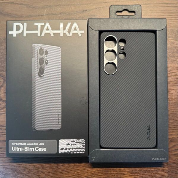 PITAKA Galaxy S25 Ultra スリムケース MagSafe対応 アラミド繊維製 中古美品