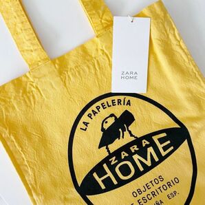 新品 ZARA HOME ザラホーム サン ラザール スモール トートバッグ イエロー 黄色 エコバッグ