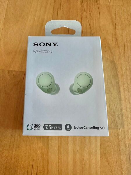 【超美品】完全ワイヤレスイヤホン Bluetooth ノイズキャンセリング対応 SONY WF-C700N セージグリーン