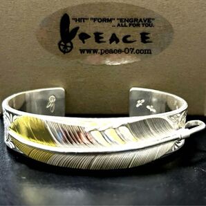 特注 PEACE ピース 先金フェザーバングル ウイングロック WINGROCK