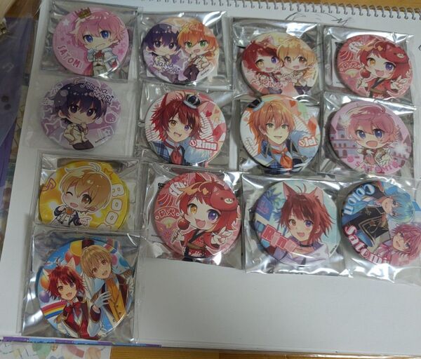 すとぷりさんの缶バッジ