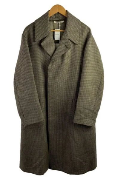 AURALEEオーラリー18AWウールダブルフェイスチェックロングコート 4 {COMOLI,apresse}