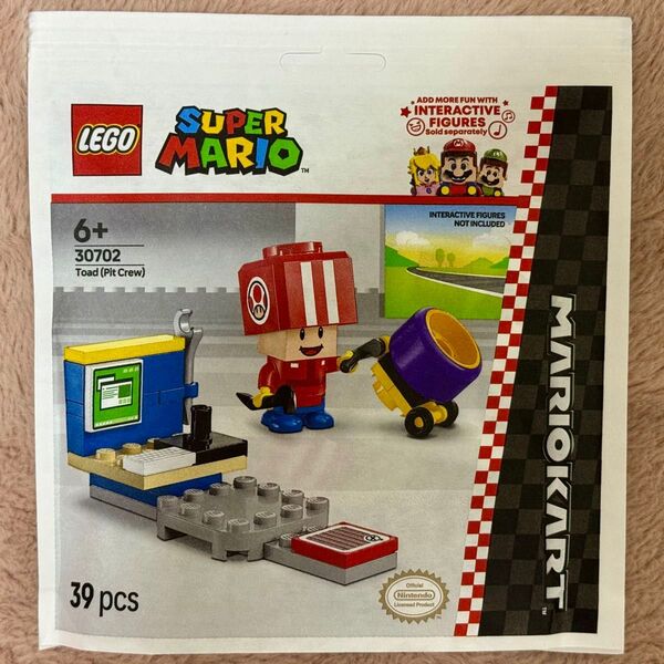 新品未開封 30702 lego レゴ スーパーマリオ キノピオ(ピットクルー)非売品 紙バッグ
