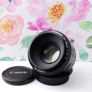 やわらかなボケ感★Canon EF 50mm F1.8 II 単焦点レンズ キヤノン 人気 ポートレート 神レンズ 軽量コンパクト