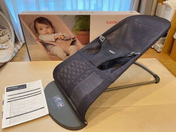 ベビービョルン babybjorn バウンサー ブリスエアー アンスラサイト briss air メッシュ