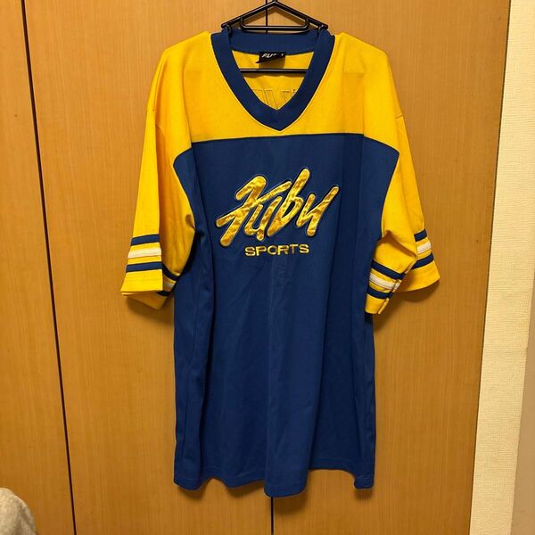 FUBU スポーツTシャツ イエロー/ブルー 古着 ヴィンテージ 90s 古着 ヴィンテージ 90s