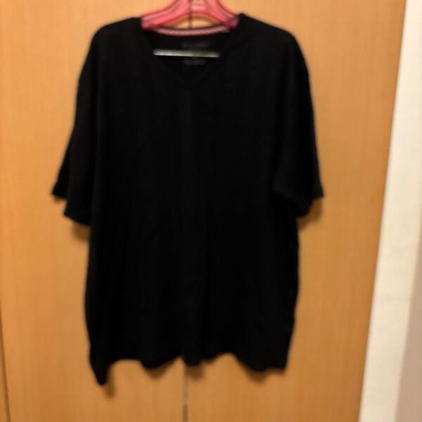 大きいサイズ anti-label リブ編みの半袖Tシャツ カットソー 4L