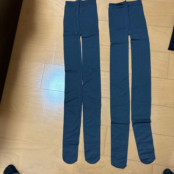 タイツ 2枚セット グレー