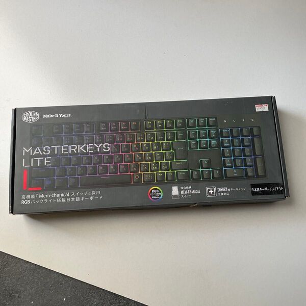 Cooler Master MasterKeys Lite L 日本語キーボード RGB 新品未開封