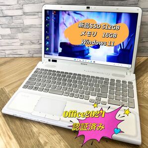 超美品 Sonyノート暴速 高性能core i5+メモリ16GB +新品512GB