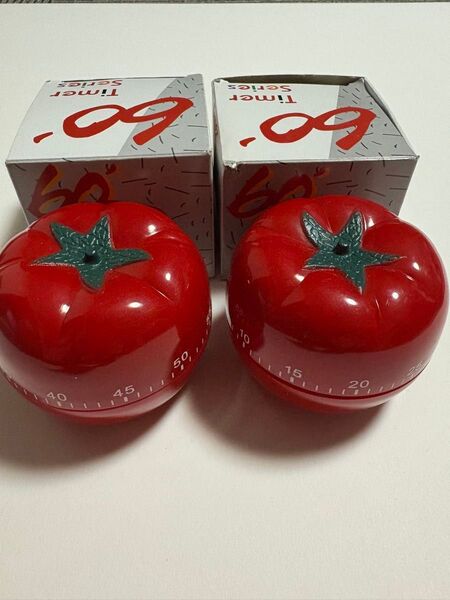 【ジャンク品】トマトのキッチンタイマー レトロ
