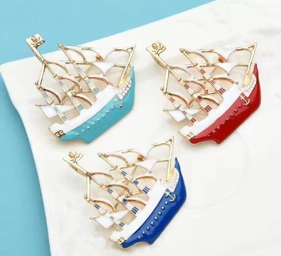 船 ブローチ ボート 海 マリン おしゃれ バッジ かわいい