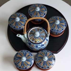 有田焼仁祥窯 急須 湯呑 5点セット