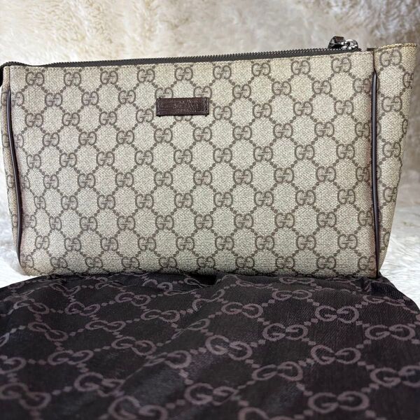 GUCCI オールド クラッチバッグ セカンドバッグ ggスプリーム 総柄 グッチ オールドグッチ GG柄 ヴィンテージ PVC