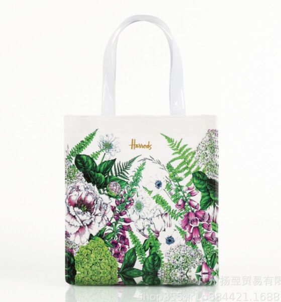 Harrodsハロッズ トートバッグ 牡丹の花柄 Sサイズ新品