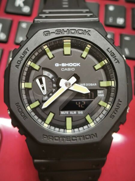 G-SHOCK GA-2100グリーン ブラック