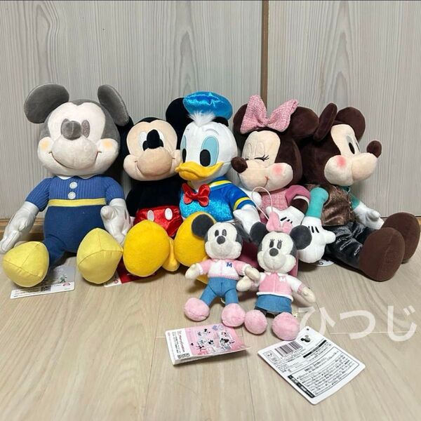 ミッキー 雪降るマーケット BIGぬいぐるみ ドナルド ちょっもっさ デココレ マスコット ルビー ミントショコラ ペアぬいぐるみ