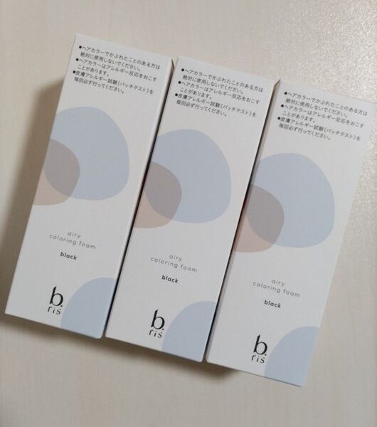 ビーリス エアリーカラーリングフォーム 白髪染め 医薬部外品 泡タイプ ブラック3本