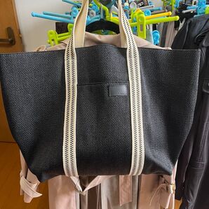 美品 クロエ Chloeトートバッグ 麻