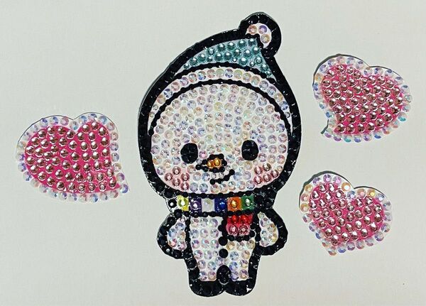 SnowMan 佐久間大介 雪だるま デコパーツ うちわ
