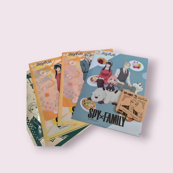 SPY×FAMILY Joyfull クリアファイル3枚&コースターセット アーニャ ヨルさん ロイドフォージャー