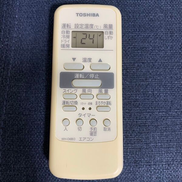 ①東芝 TOSHIBA エアコン用リモコン WH-D6B①