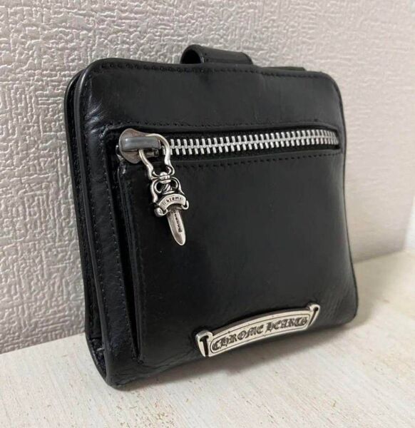 孤高の超極美品!クロムハーツ スクエアボタンビル ウォレット 財布