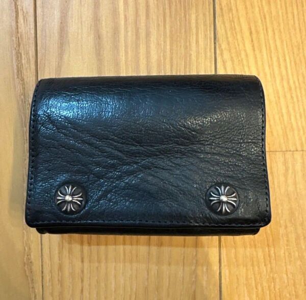 孤高の超極美品!クロムハーツ スリーフォールド ウォレット 財布