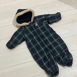ミキハウス MIKIHOUSE スノーウェア ロンパース カバーオール 80㎝ 防寒
