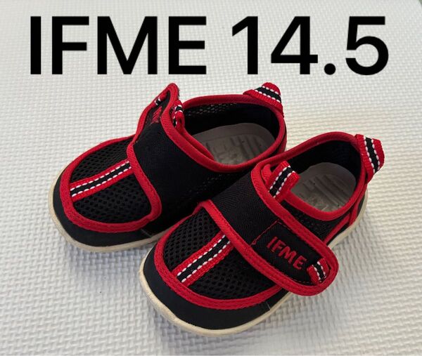 イフミー キッズサンダル メッシュ素材 マジックテープ 通気性 14.5 サンダル