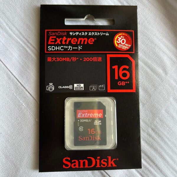 SanDisk エクストリーム SDHCカード 16GB
