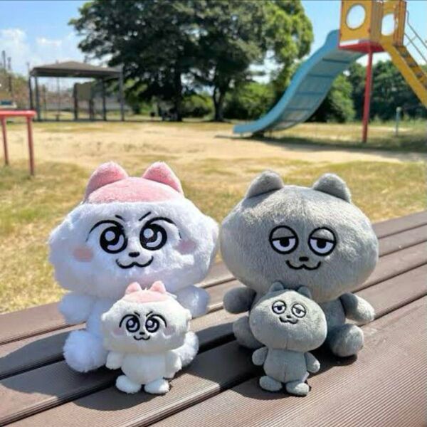 ンめねこ うすくろ ぬいぐるみ マスコット 4種セット