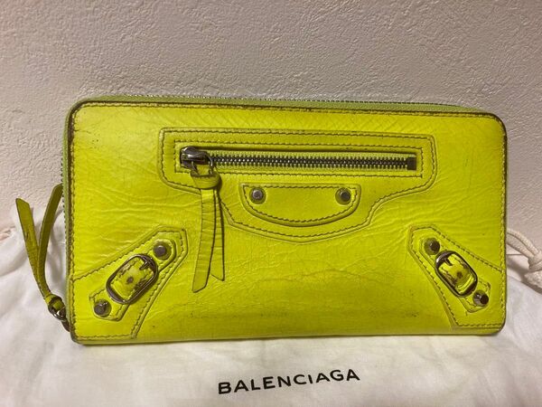BALENCIAGA 長財布 レザー 布袋付き