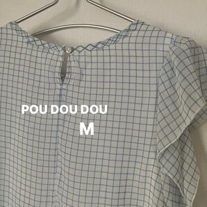 POU DOU DOU カットソー Mサイズ トップス ポリエステル100% フレンチスリーブ