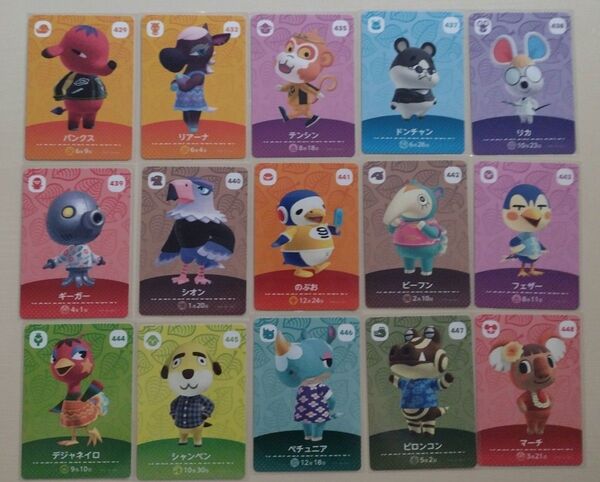 任天堂 Switch どうぶつの森 あつまれどうぶつの森 あつ森 どう森 とび森 amiibo カード 5弾 15枚セット