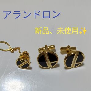 ALAIN DELON カフスボタン、タイタックネクタイピン