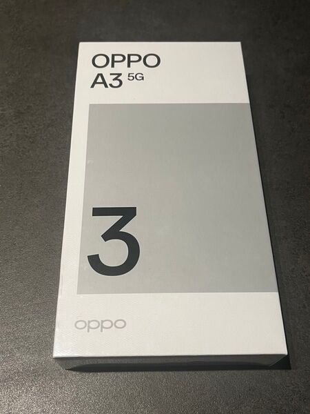 OPPO A3 5G SIMフリー ブラック ワイモバイル Y! mobile版 128GB 新品 未開封